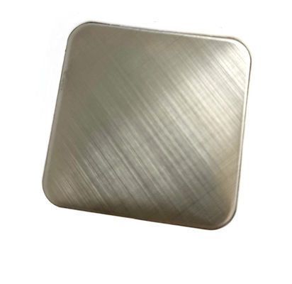 Buen precio 304 Platino Cruz de Plata línea de cabello 45 grados cepillado acabado de color de acero inoxidable con impresión anti-dedo en línea