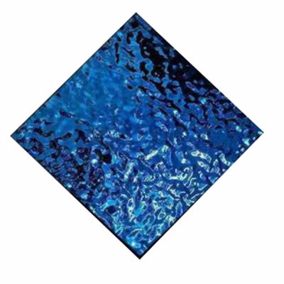 Buen precio 304 espejo de color de la ola de agua de acero inoxidable tiempo de producción rápido en línea