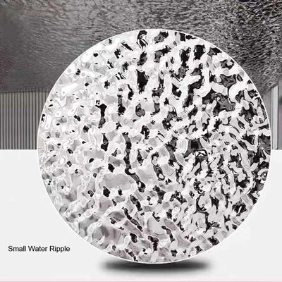 Buen precio 304 20mm THK espejo onda de agua ondulación 4000mm de acero inoxidable con panal de miel en línea