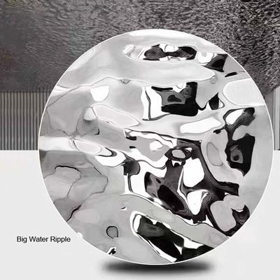Buen precio Espejo de plata de agua ondulado paneles de acero inoxidable con panal de miel para vacaciones de villa en línea