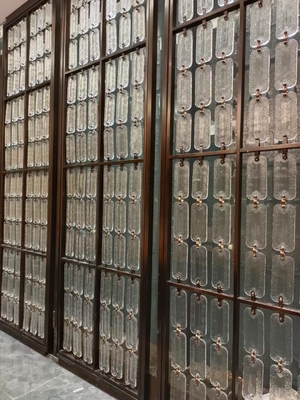 diseño de pantalla de divisores de salón de acero inoxidable de metal fabricación 3D