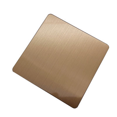 Buen precio Color de café pulido de color de pelo espesor de 1 mm acero inoxidable 304 o 201 en línea