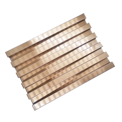 Panel de revestimiento de pared de acero inoxidable 304 con chorro de arena y cuentas de oro de forma personalizada de 20 mm