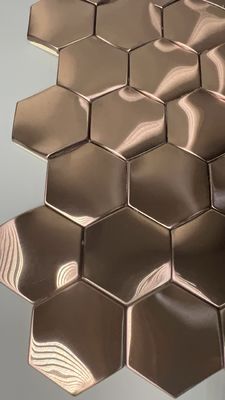 Buen precio Divididor de habitaciones interiores 8k Espejo de acero inoxidable espesor de hoja 1 mm Oro rosa en línea