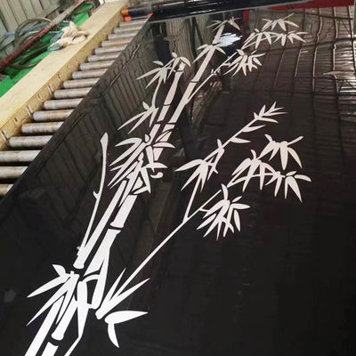 Buen precio Venta directa de fábrica Espejo negro grabado placa de la puerta del ascensor de acero inoxidable en línea