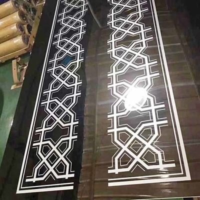 Lámina de acero inoxidable 304 grabada profundamente con espejo negro plateado 20C para ascensor