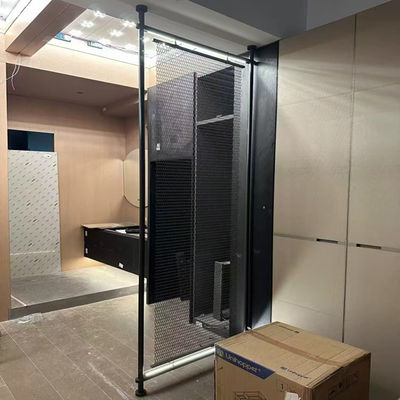 Buen precio 304 color negro espejo línea de cabello de acero inoxidable pantalla de separación de metal divisor de habitación para la decoración de interiores en línea