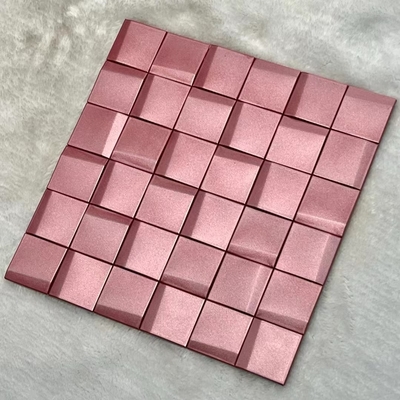ASTM azulejos de mosaico de acero inoxidable Fondo 300 * 300 Metal de acabado de espejo