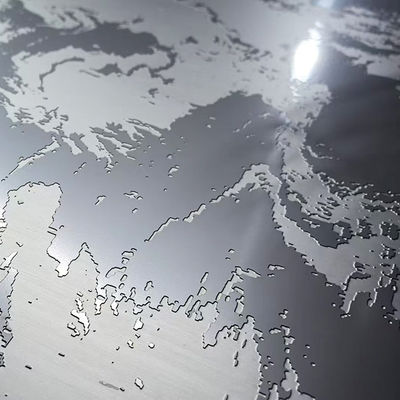 Buen precio 2438mm 3048mm 3000mm 4000mm 304 Diferente profundidad de patrón grabado placa de acero inoxidable en línea