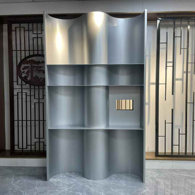 Gabinetes de exhibición de metal, color personalizado, gabinete de acero inoxidable para exhibición en el hogar, tienda, centro comercial y oficina