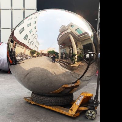 Buen precio Escultura de acero inoxidable 316L revestida de polvo rojo plateado azul para decoración de vestíbulos en línea