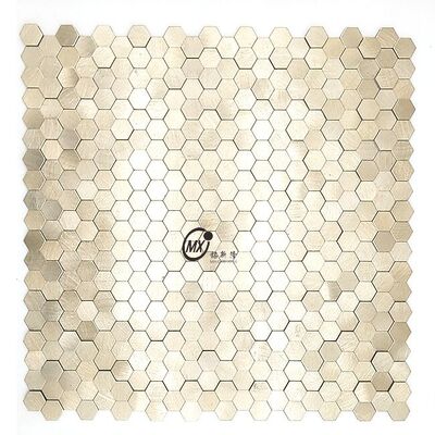 Exportación MOQ 10 metros cuadrados Aluminio Cerámica 201 304 Metal Mosaico Hogar Club Ktv Bar Decoración de Pared