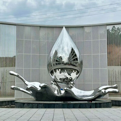 Buen precio Artistas de escultura de acero inoxidable 316L recubierto en polvo para exteriores en línea