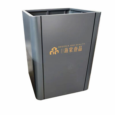 Buen precio Jardinera geométrica moderna de acero inoxidable con insertos de vidrio en línea