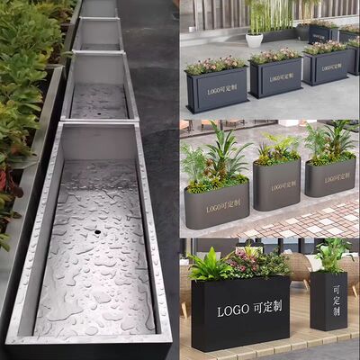 Buen precio Combinación de pozo de fuego y plantación - diseño de doble función de acero inoxidable personalizado en línea