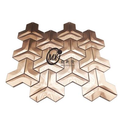 Buen precio Revestimiento de la pared exterior mosaico de acero inoxidable resistente a la intemperie en línea