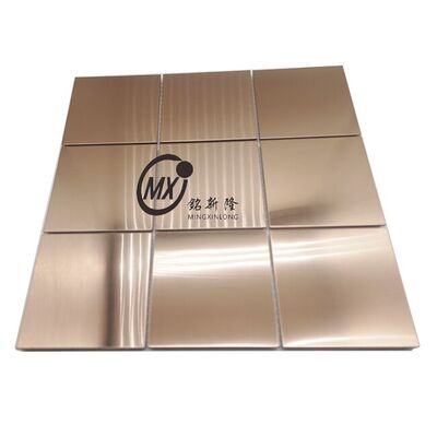 Buen precio Revestimiento de la cocina Mosaico de metal de la pared del baño en línea