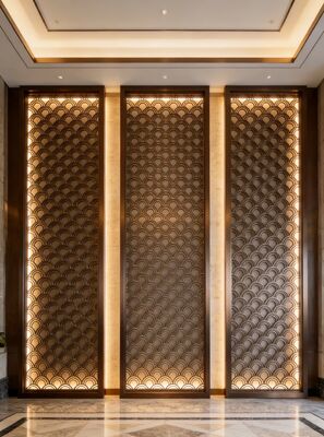 Buen precio Chinese Zen Style Stainless Steel Meditation Space Divider en línea