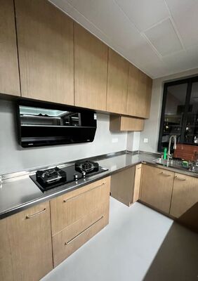 Buen precio Fregadero de acero inoxidable de 28 pulgadas resistente a los arañazos con repisa, estación de trabajo de un solo tazón en línea