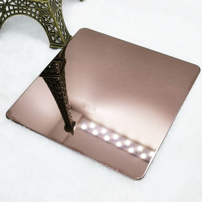 Buen precio El estruendo 316L coloreó final inoxidable del espejo de Brown 8K de la hoja de acero en línea