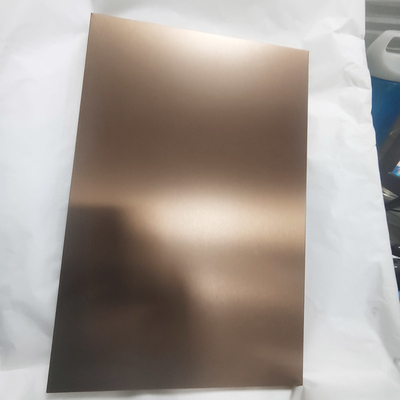 Plata 28MM Color Rosado Oro PVD Arenisca Reventada Hoja SS 304 de acero inoxidable Panel de revestimiento de pared de panal de miel