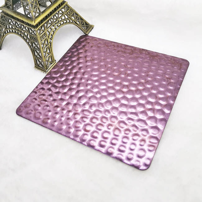 Hoja de acero inoxidable grabada en relieve modelada Rose Red 0.8m m a 3m m densamente